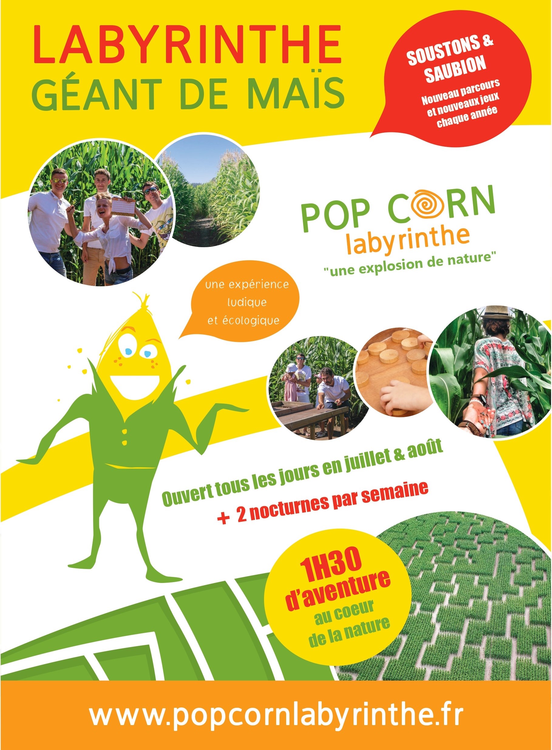 Pop Corn Labyrinthe Géant de Maïs Pop Corn Labyrinthe Géant de Maïs