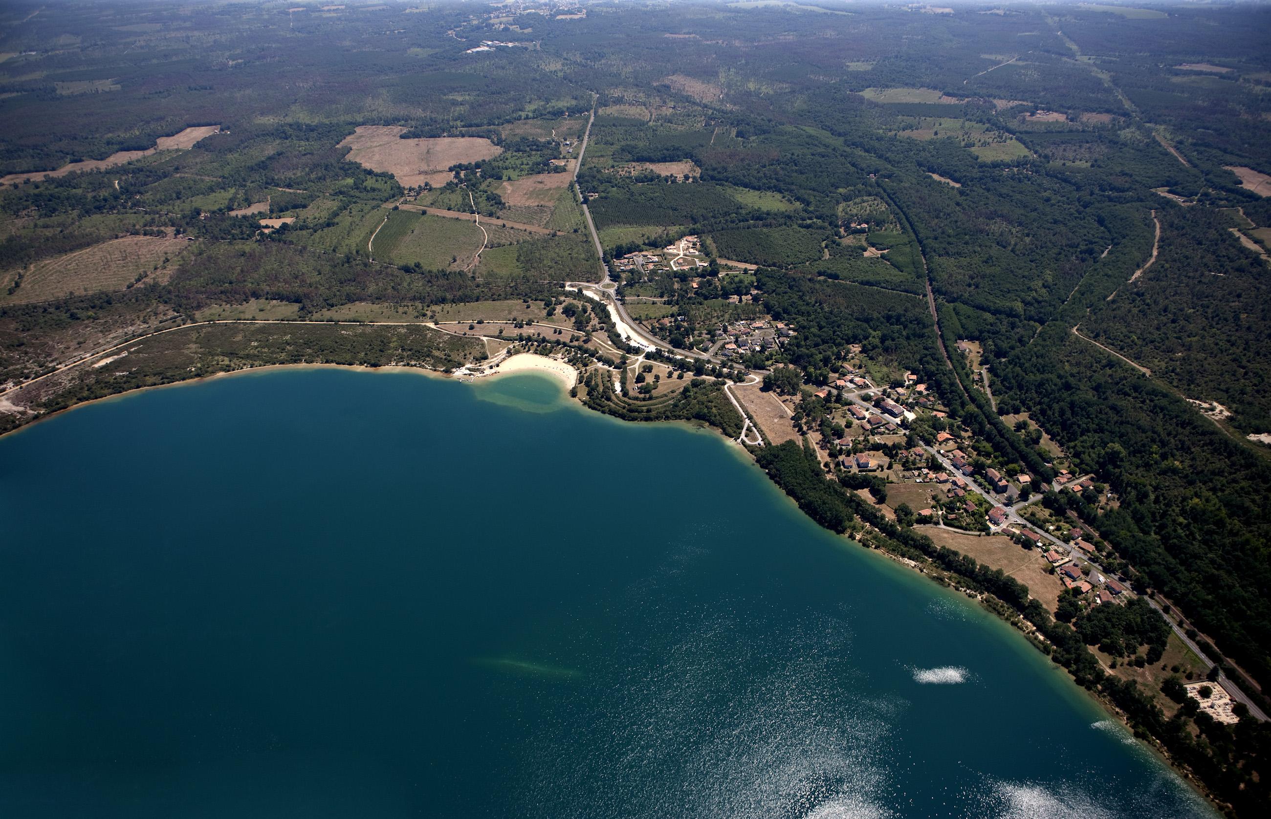 Plage du lac d'Arjuzanx