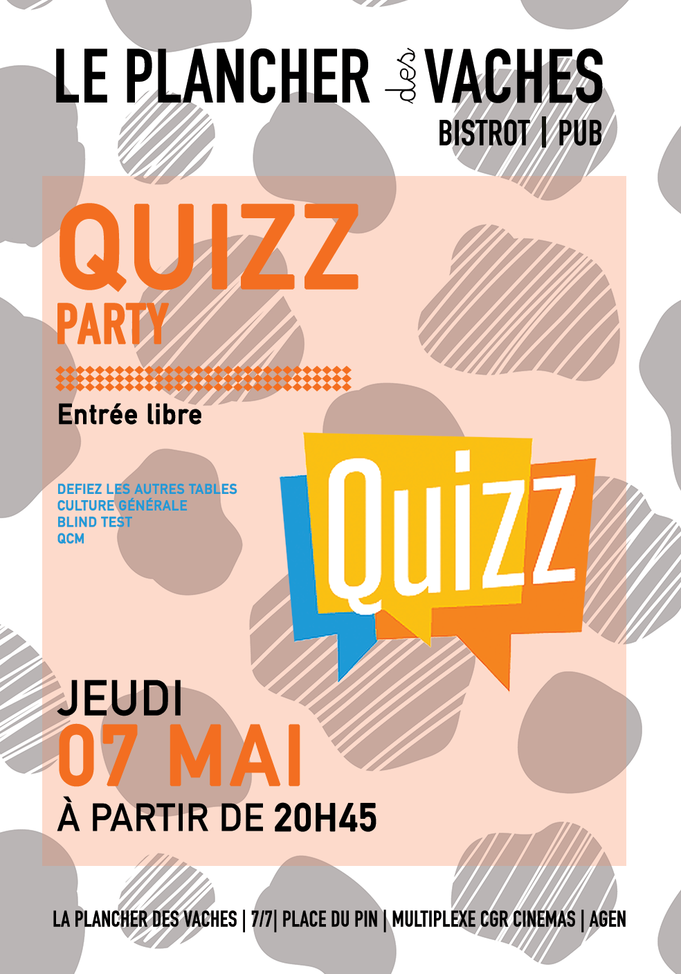 Quizz party au Plancher des Vaches