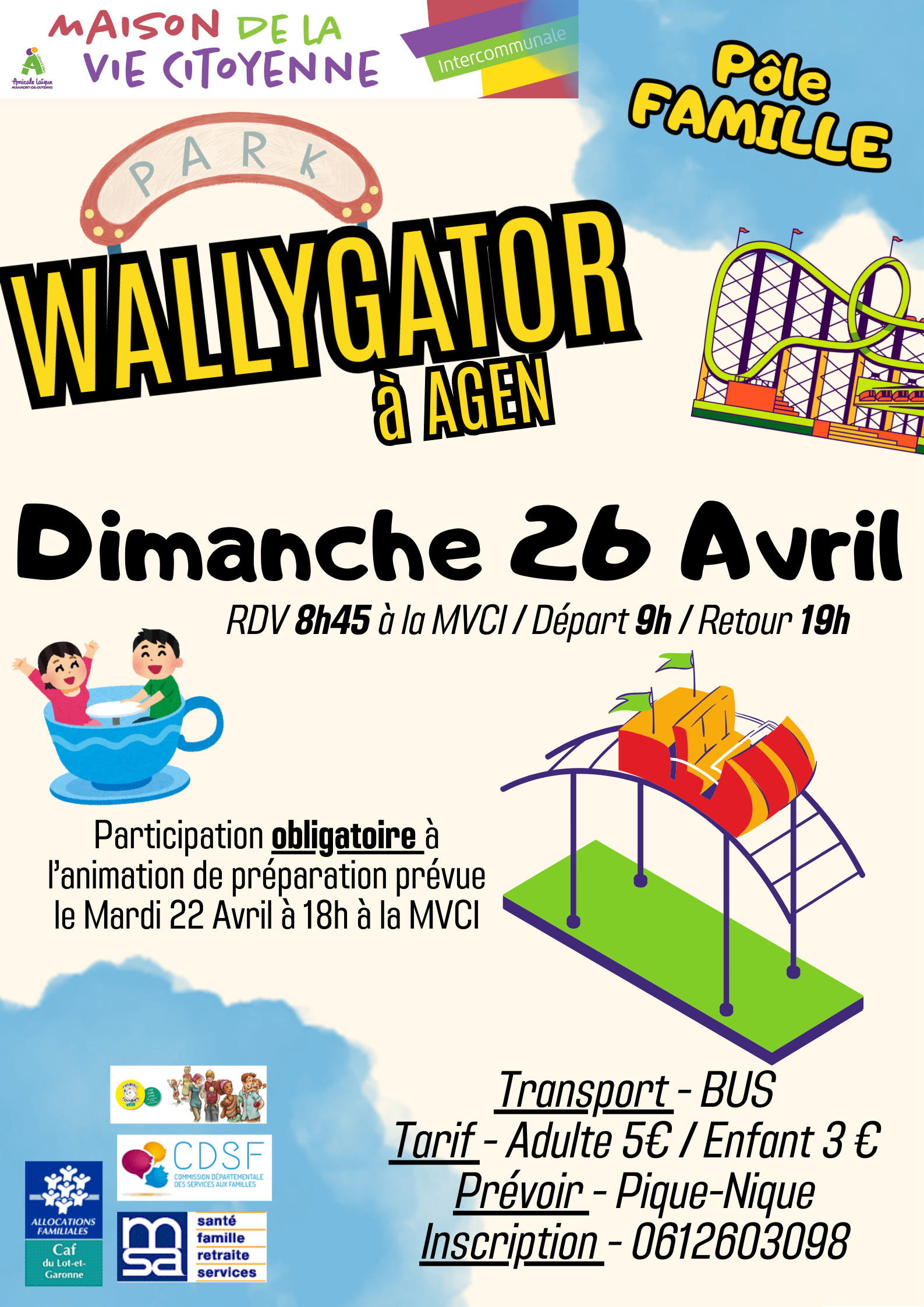 Sortie Parc Wallygator à Agen