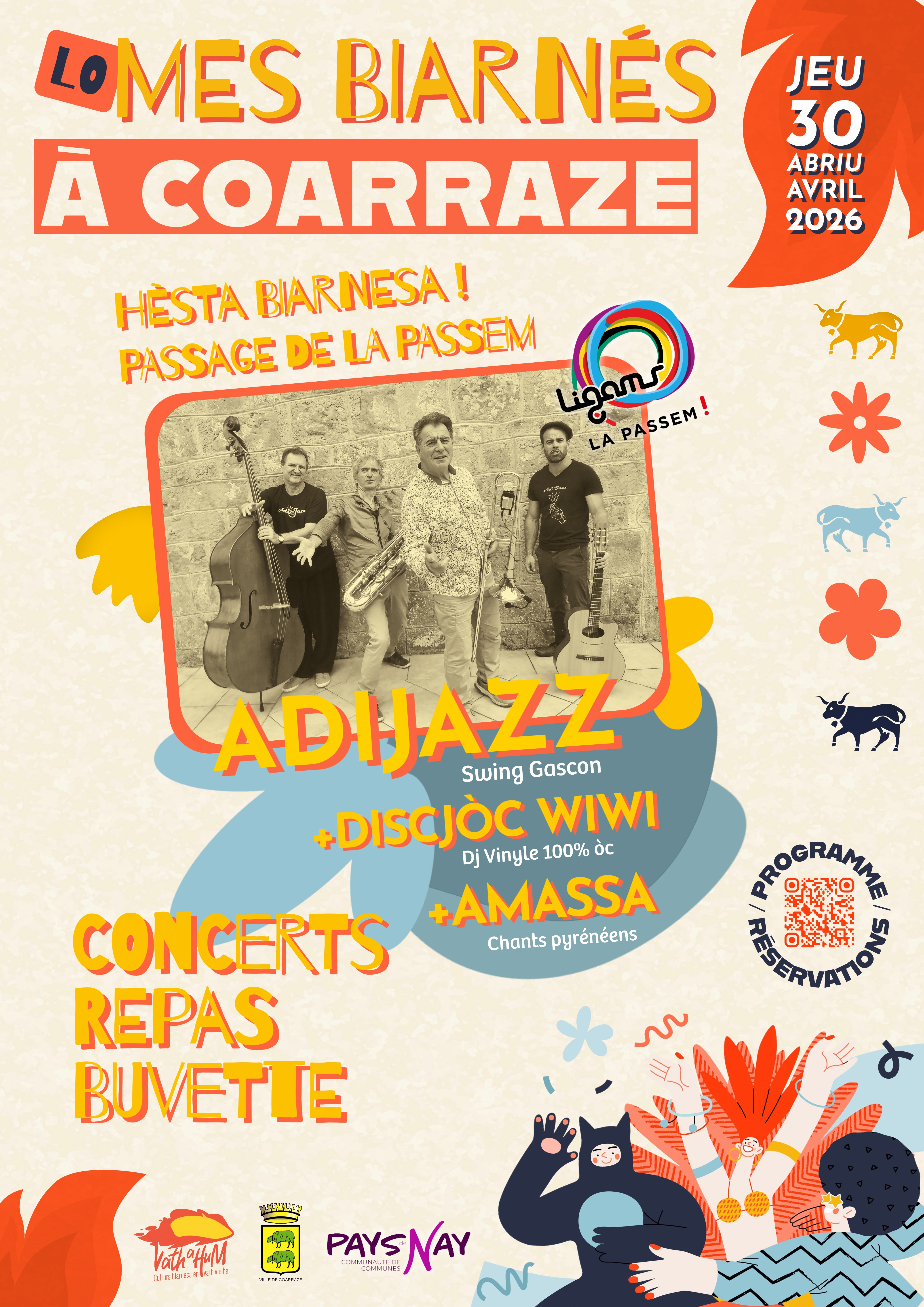 HEST'A HUM! Concert ADIJAZZ + DISCJÒC WIWI + AMASSA et Passage PASSEM