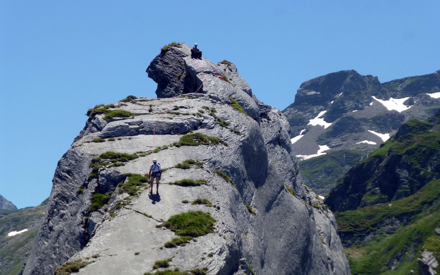 Voies naturelles d'escalade Gourette