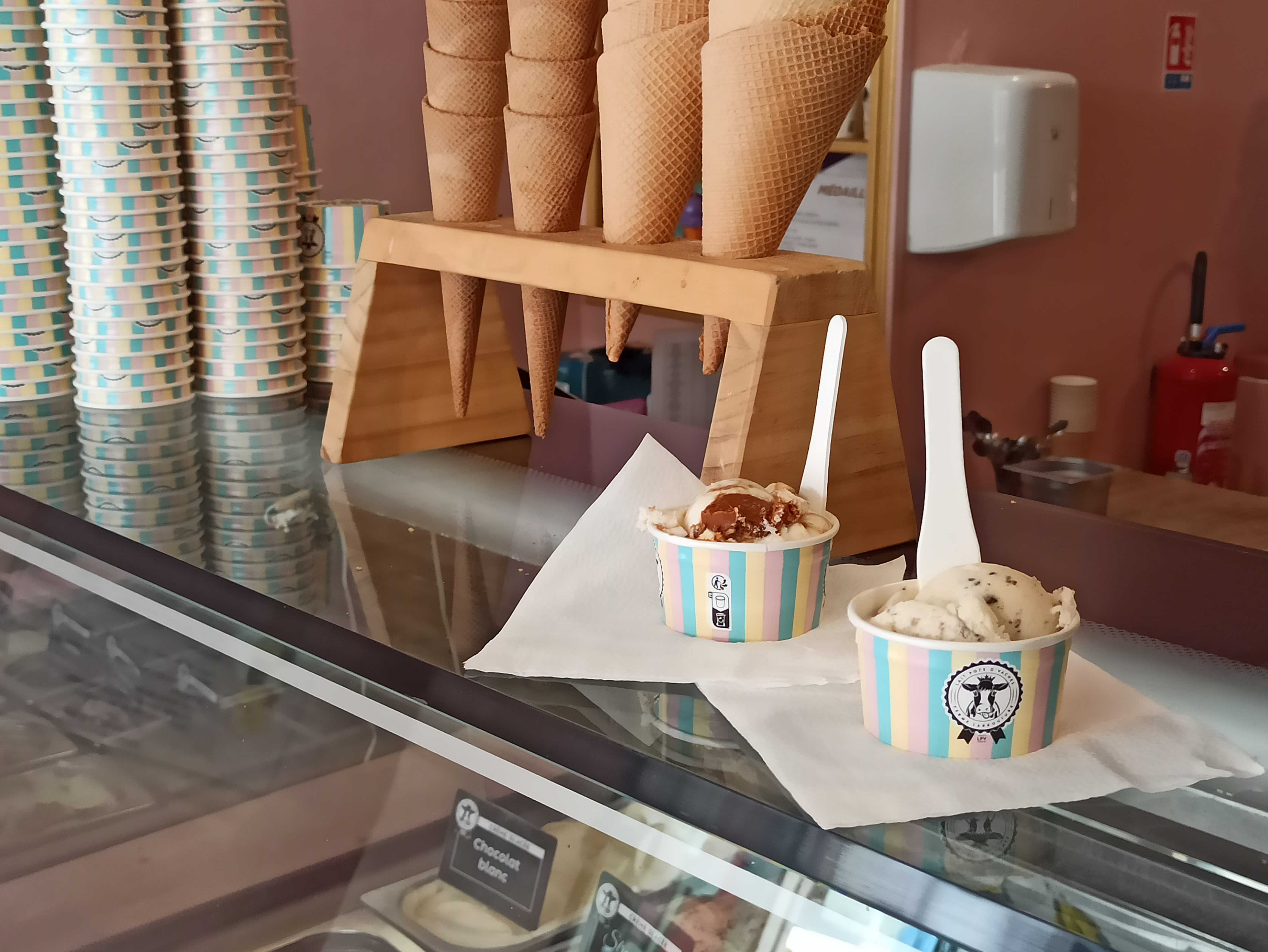 Le Glacier - Lait pots d'vaches