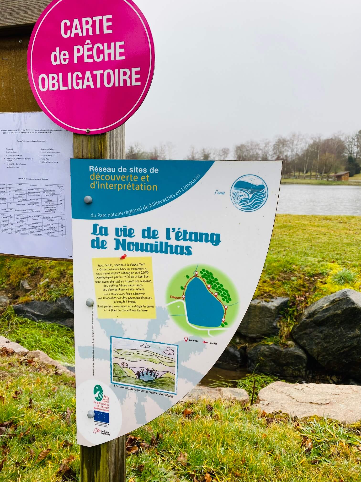 Plan d'eau de La Croisille sur Briance