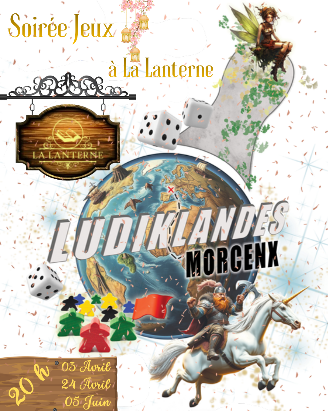 Ludiklandes joue à la lanterne