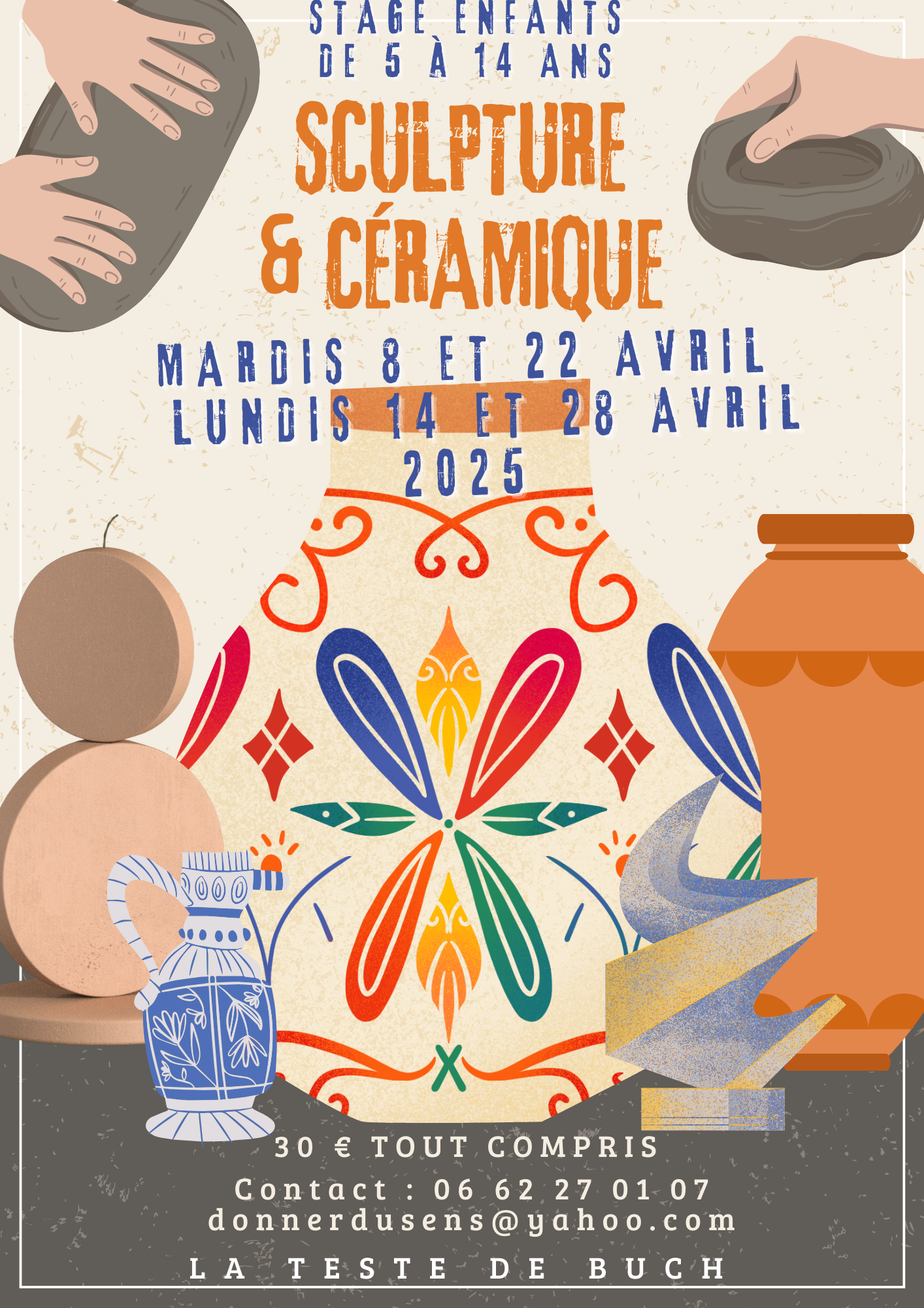 Travail de l’Argile – Stages enfants/ados