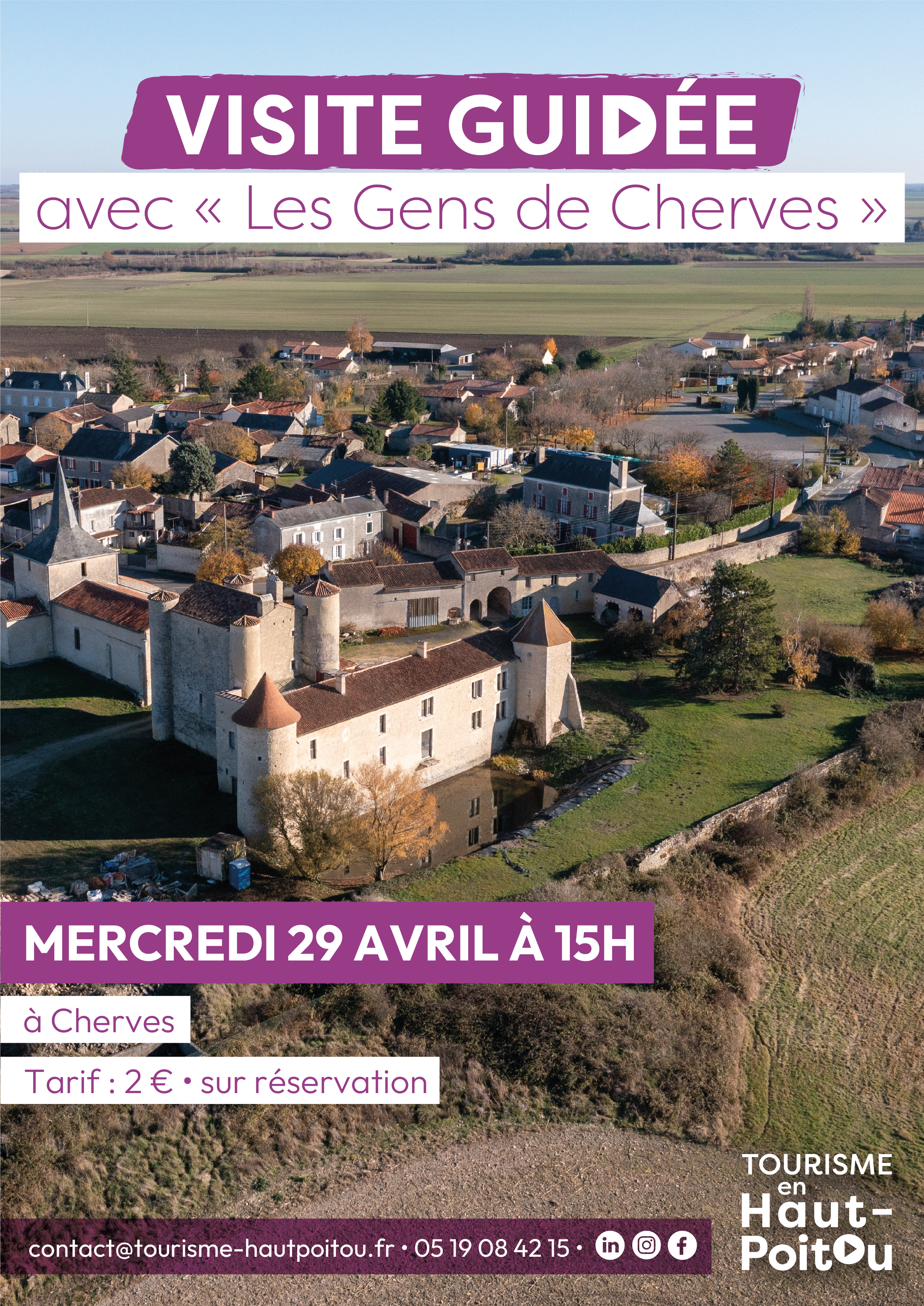 Visite guidées avec "Les Gens de Cherves"