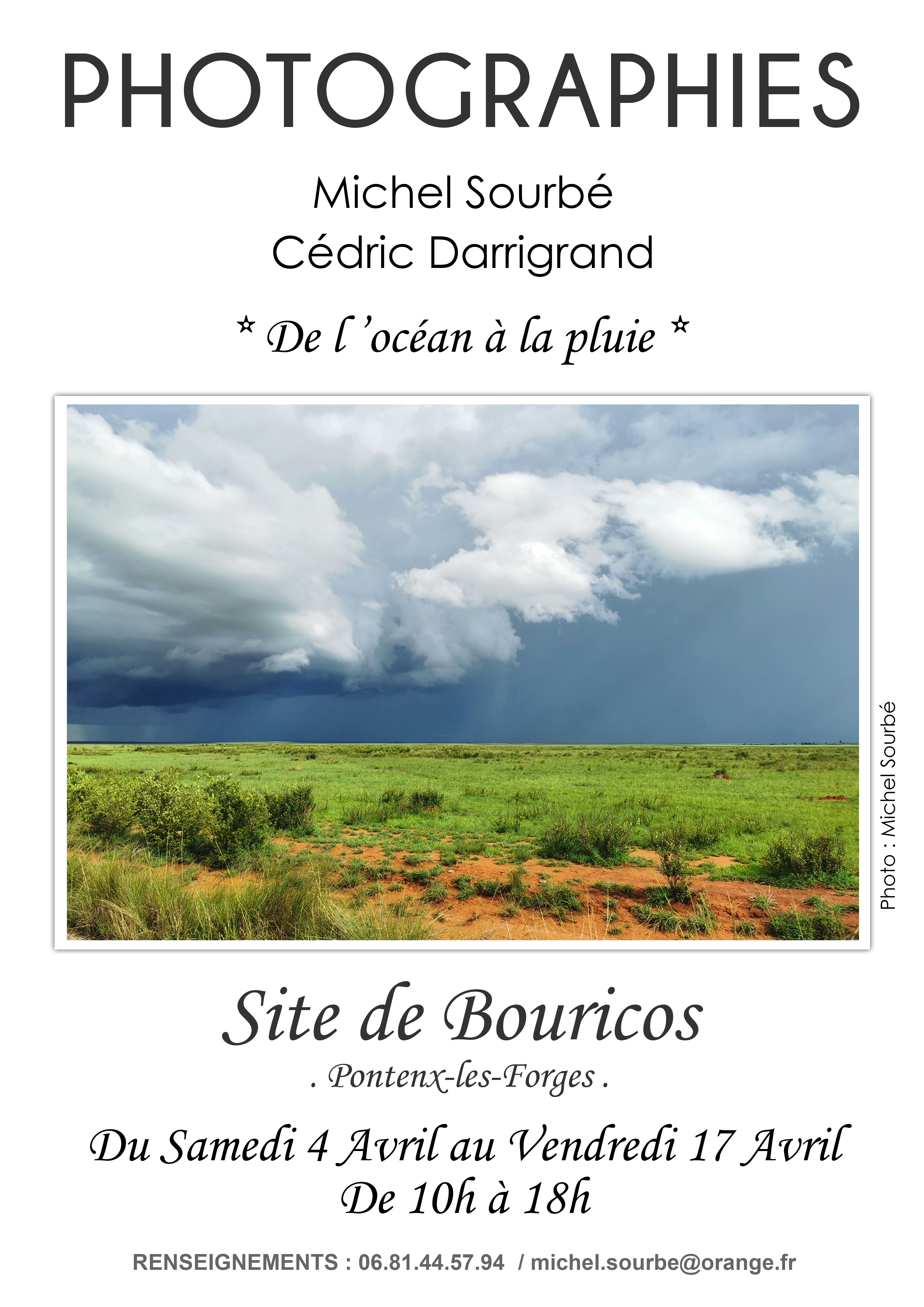 Expo photo De l'océan à la pluie par michel sourbé et cédric Darrigrand