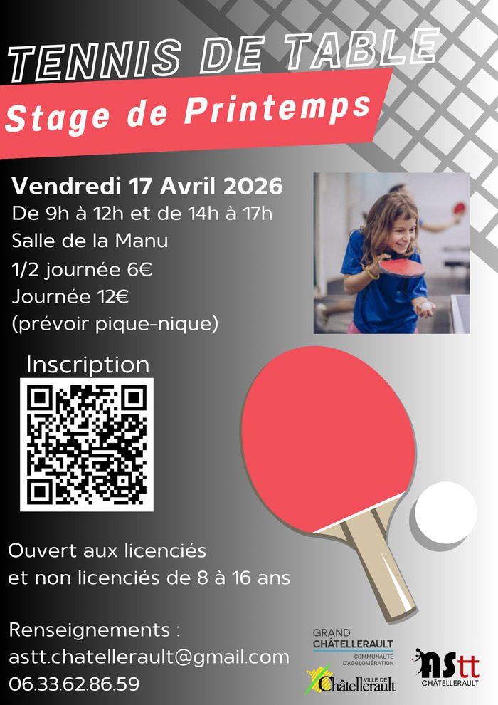 Stage de Tennis de Table