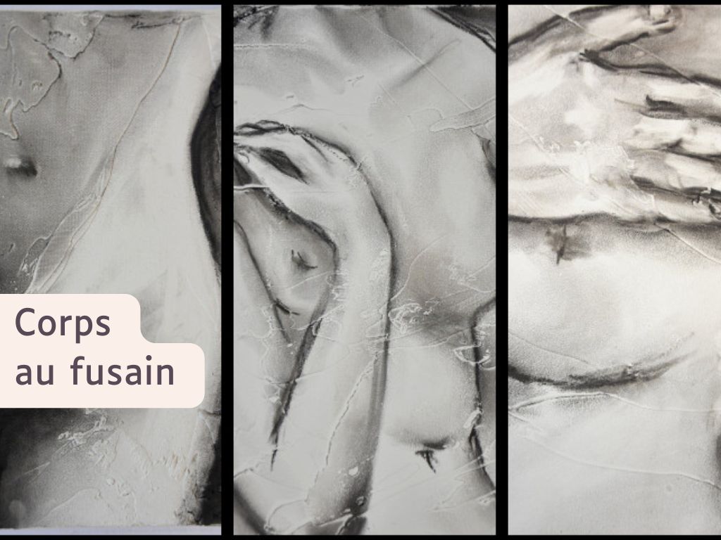 Corps au fusain au Moulin du Got