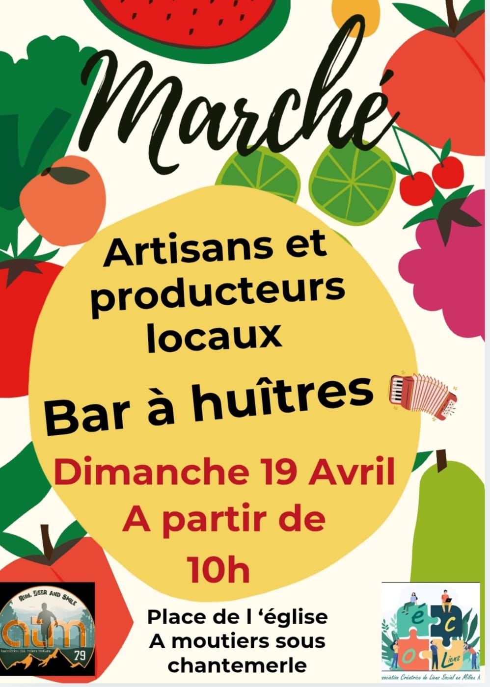 Marché et bar à huîtres