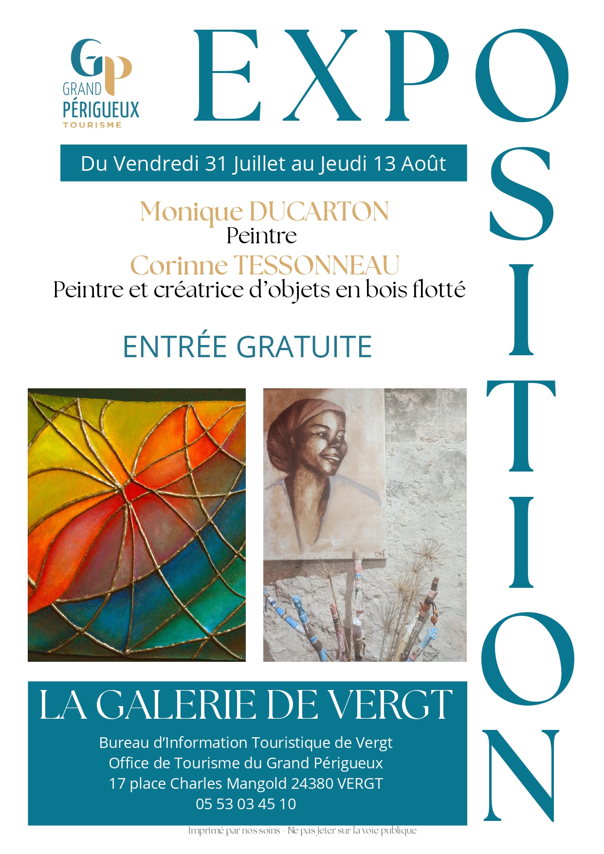Exposition de Monique DUCARTON, Corinne TESSONNEAU