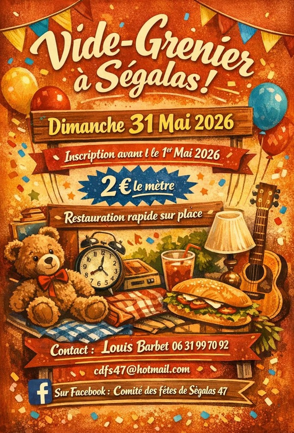 Vide-greniers de Ségalas en fête
