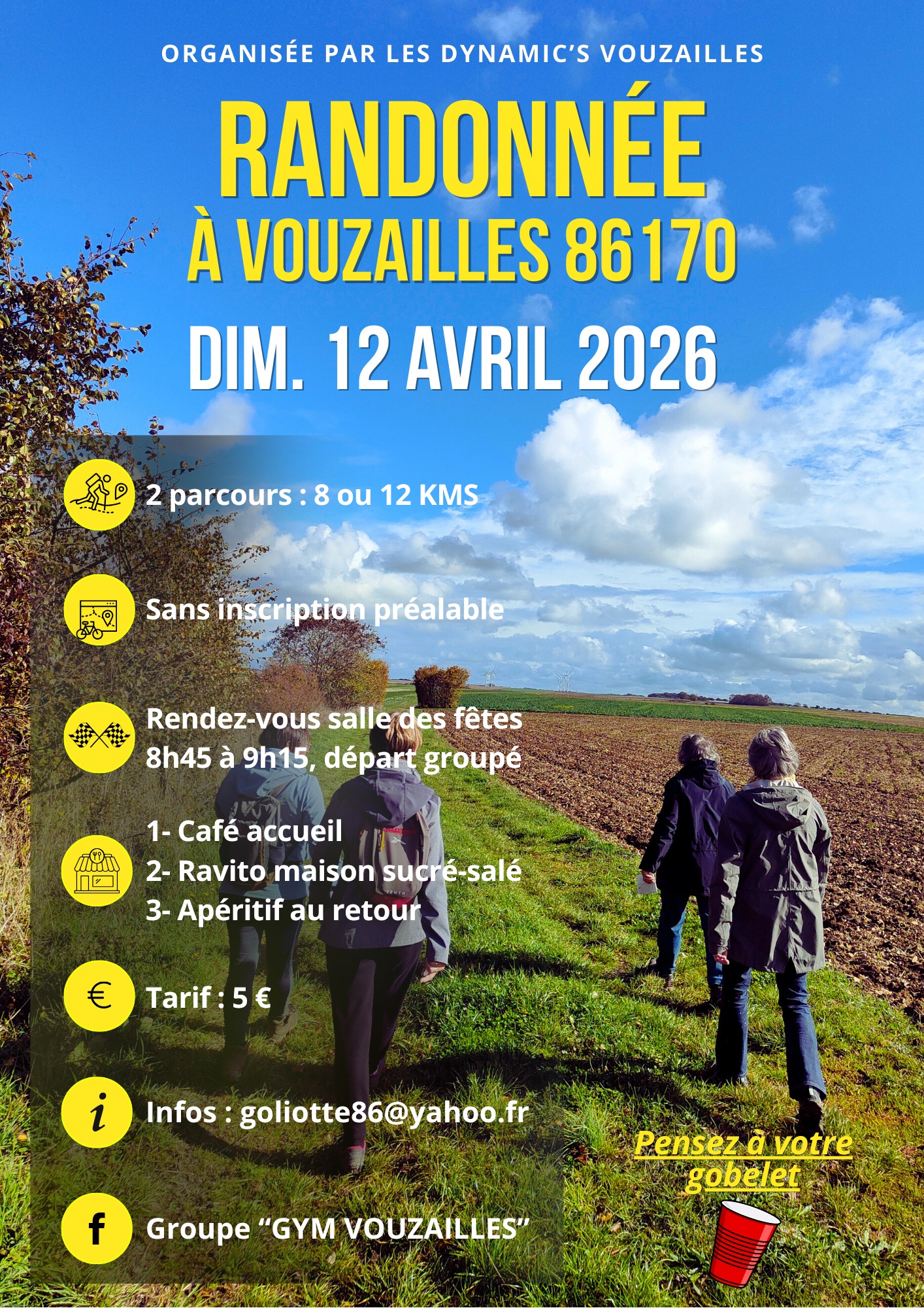 Randonnée à Vouzailles