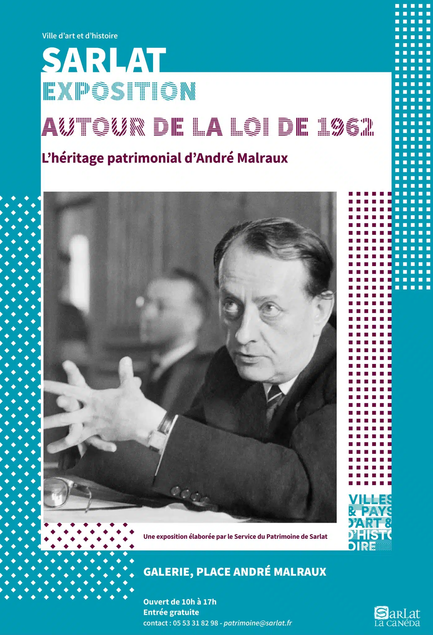Exposition : "L'héritage patrimonial d’André Malraux"