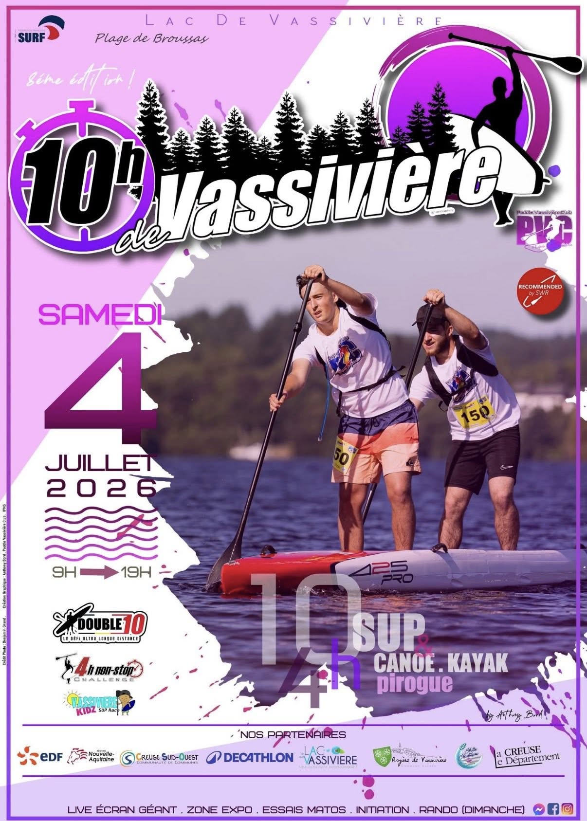 Les 10h de Vassivière : endurance de sports de pagaies
