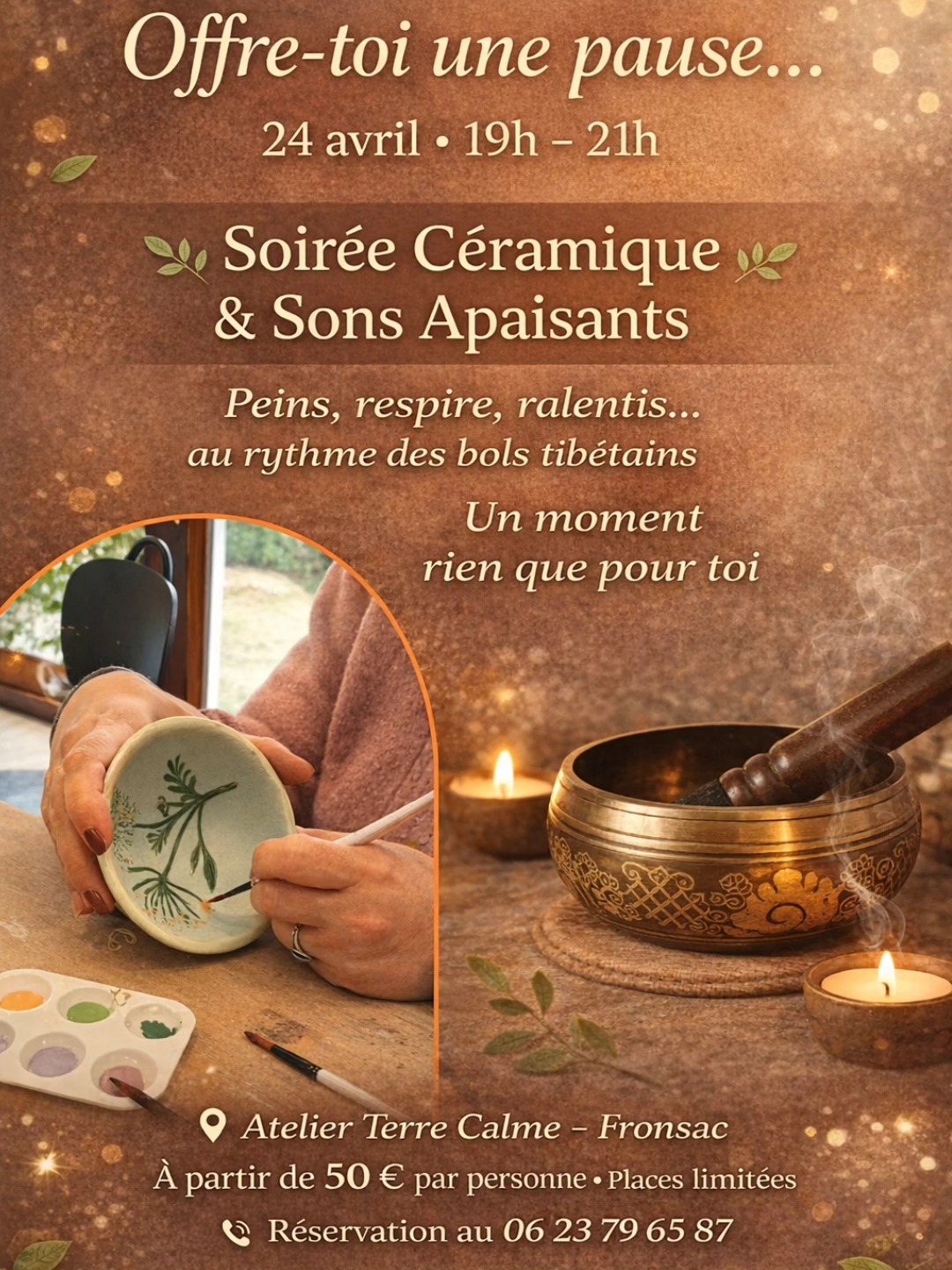 Café céramique à l'Atelier Terre Calme