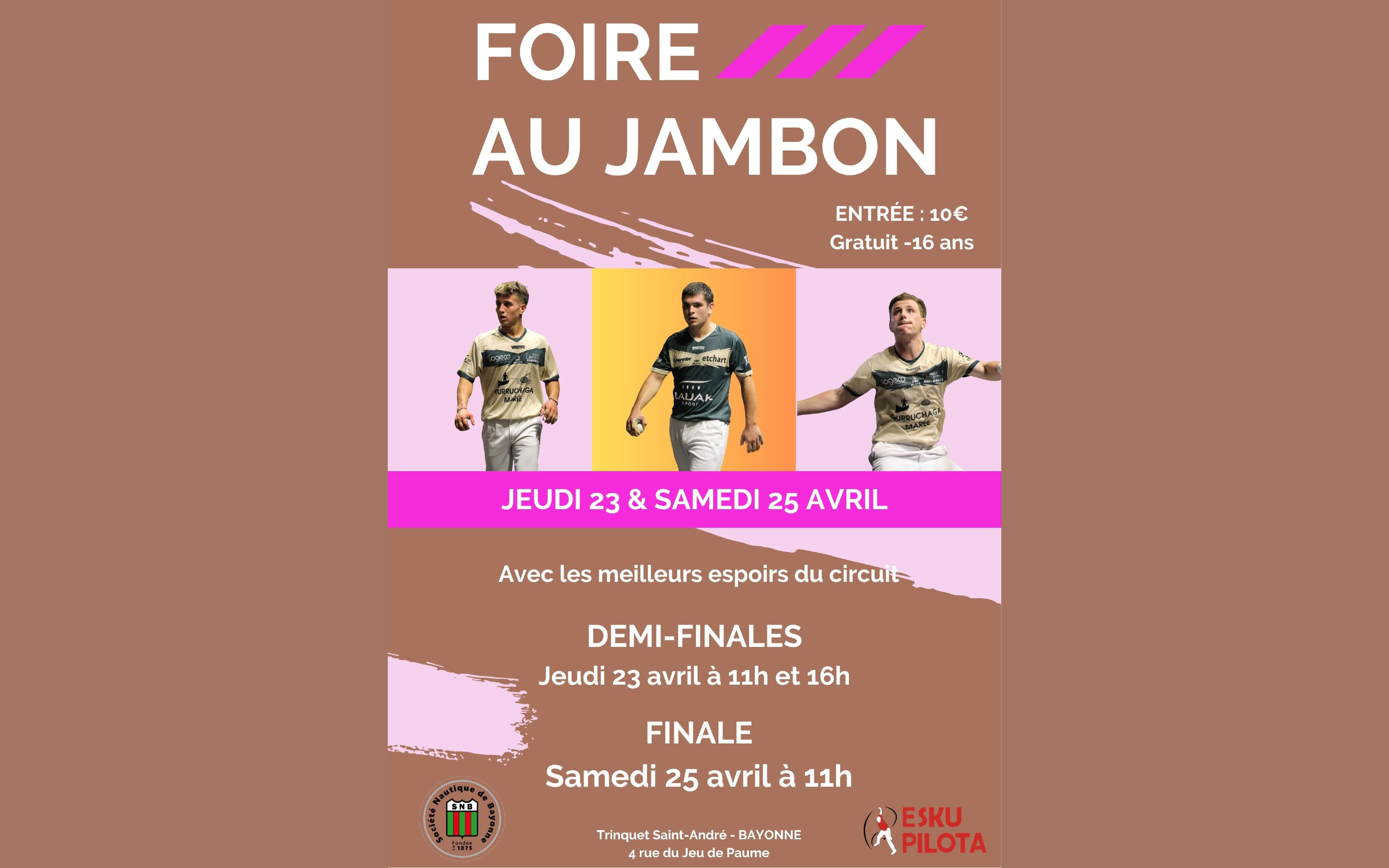 Tournoi main nue Foire au jambon