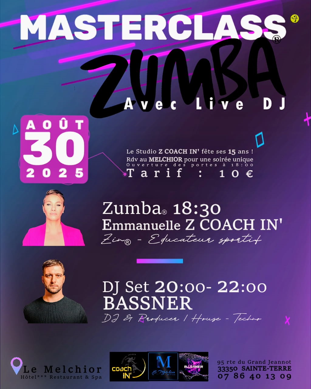 Master Class Zumba au Melchior