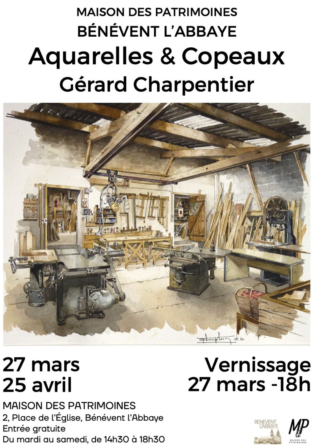 Exposition Aquarelles & Copeaux