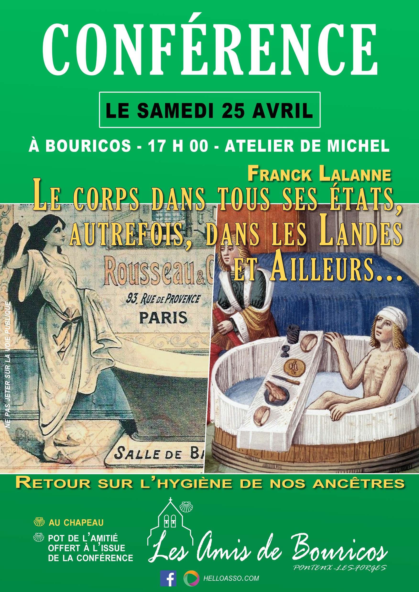 Conférence "Le corps dans tous ses états, autrefois, dans les Landes et ailleurs "