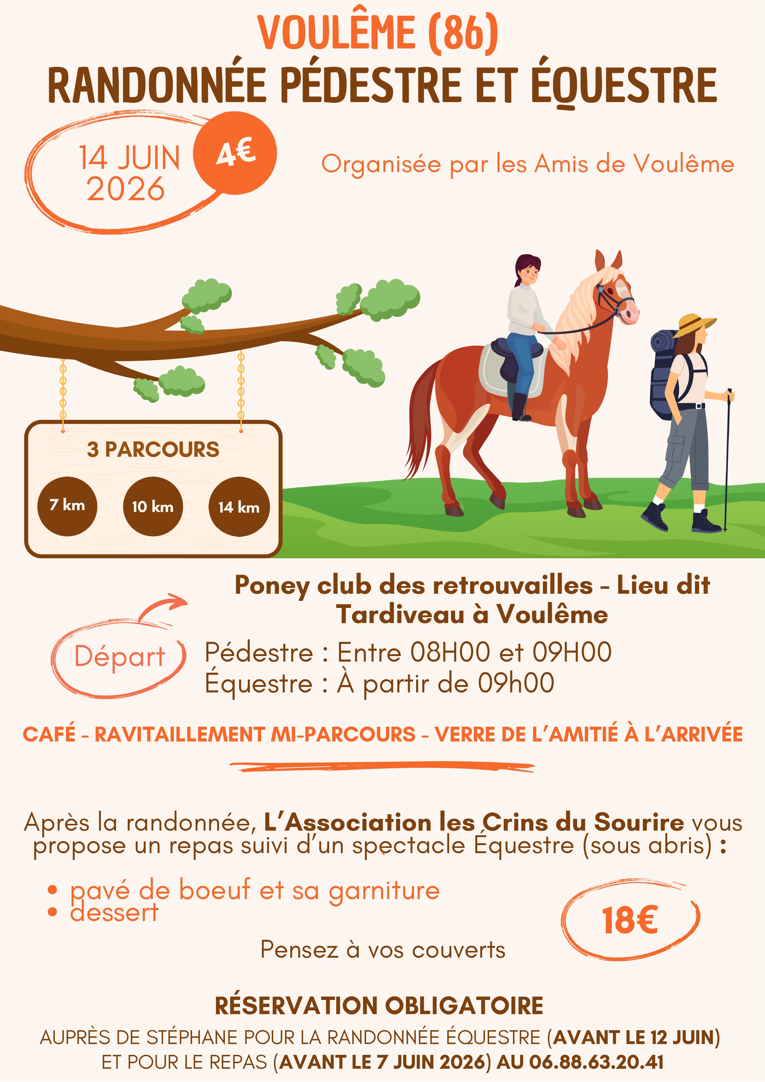 Randonne pédestre et équestre