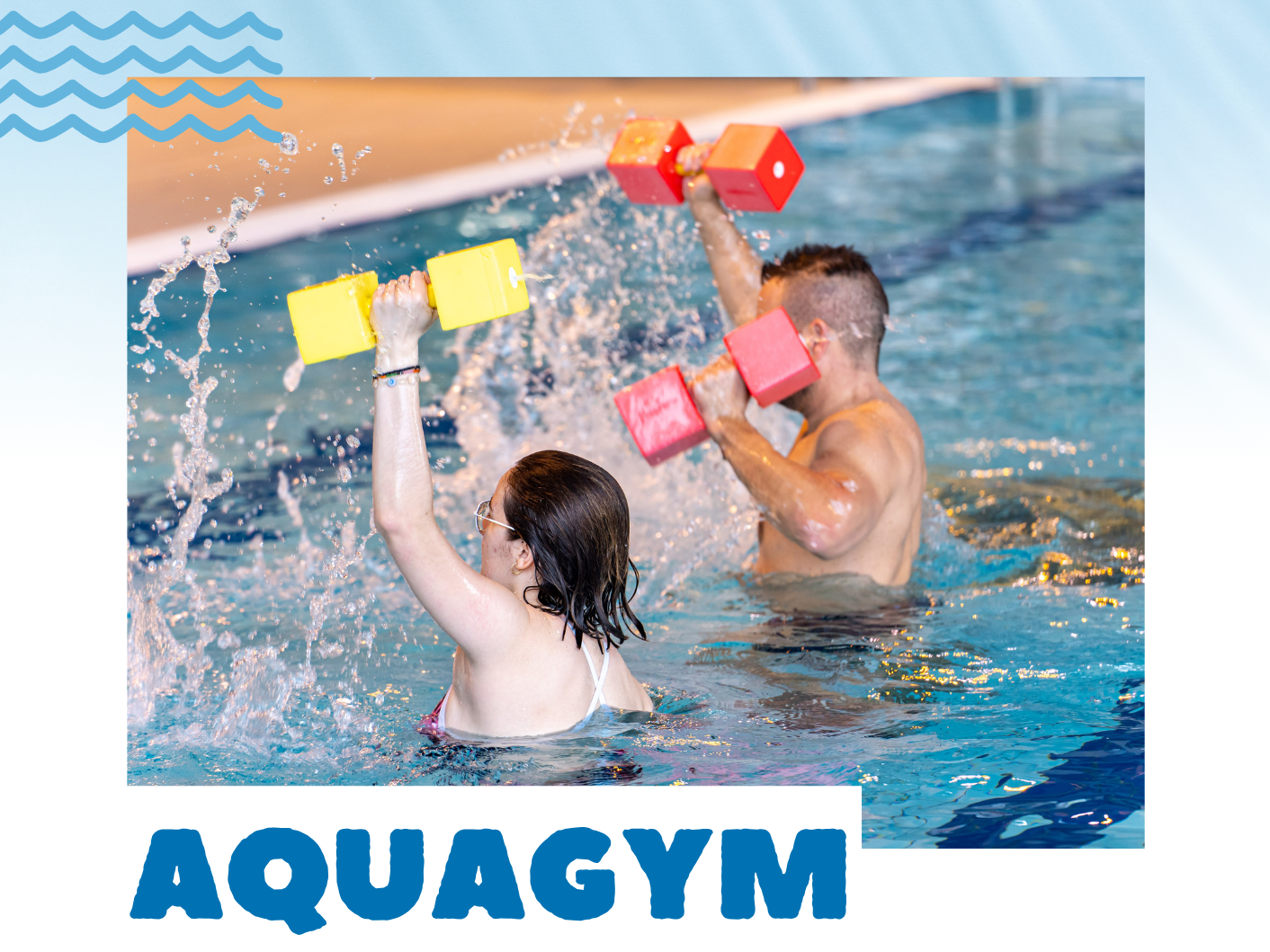 Aquagym à la piscine de Saint-Aubin-le-Cloud
