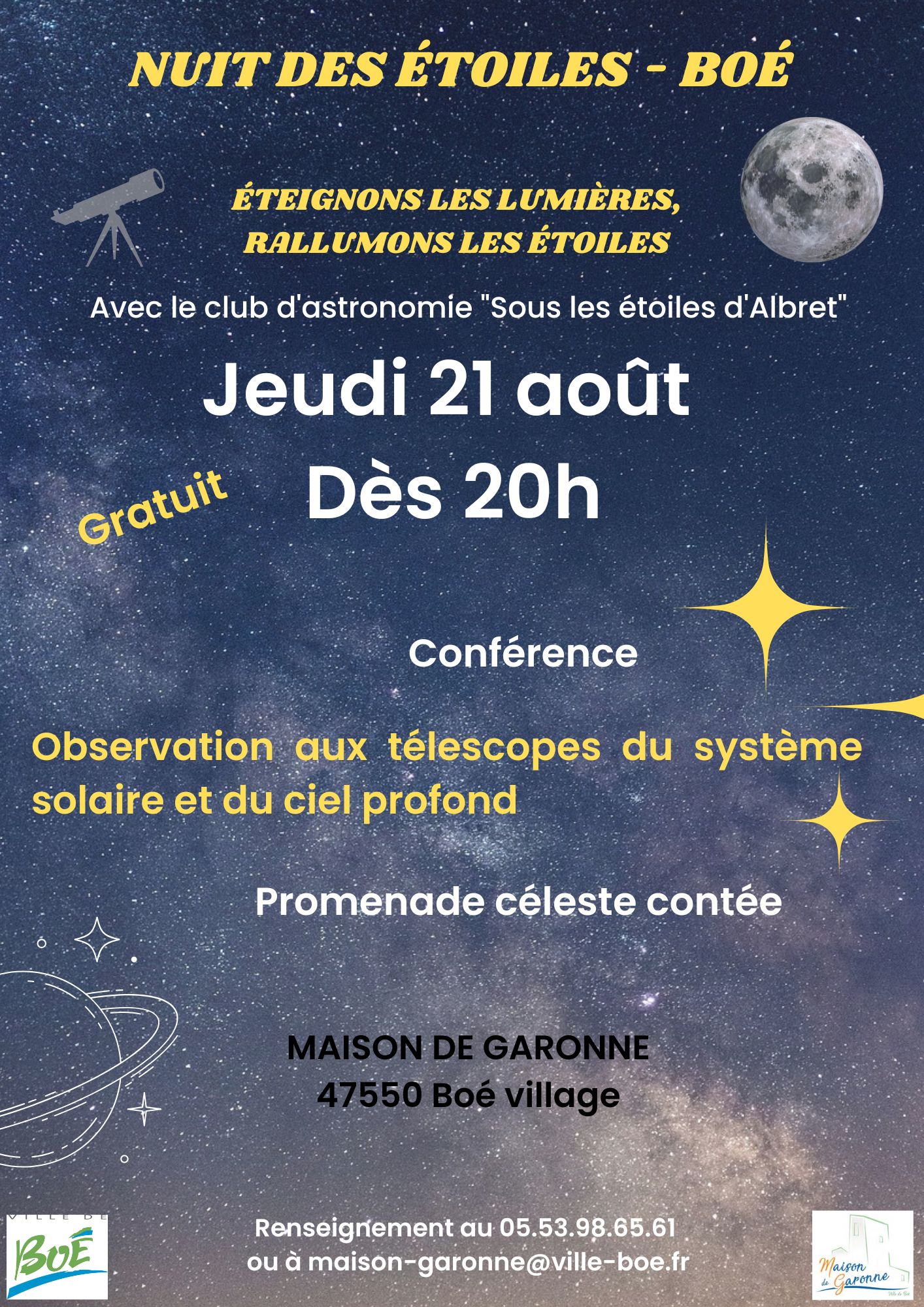 Éteignons les lumières et rallumons les étoiles