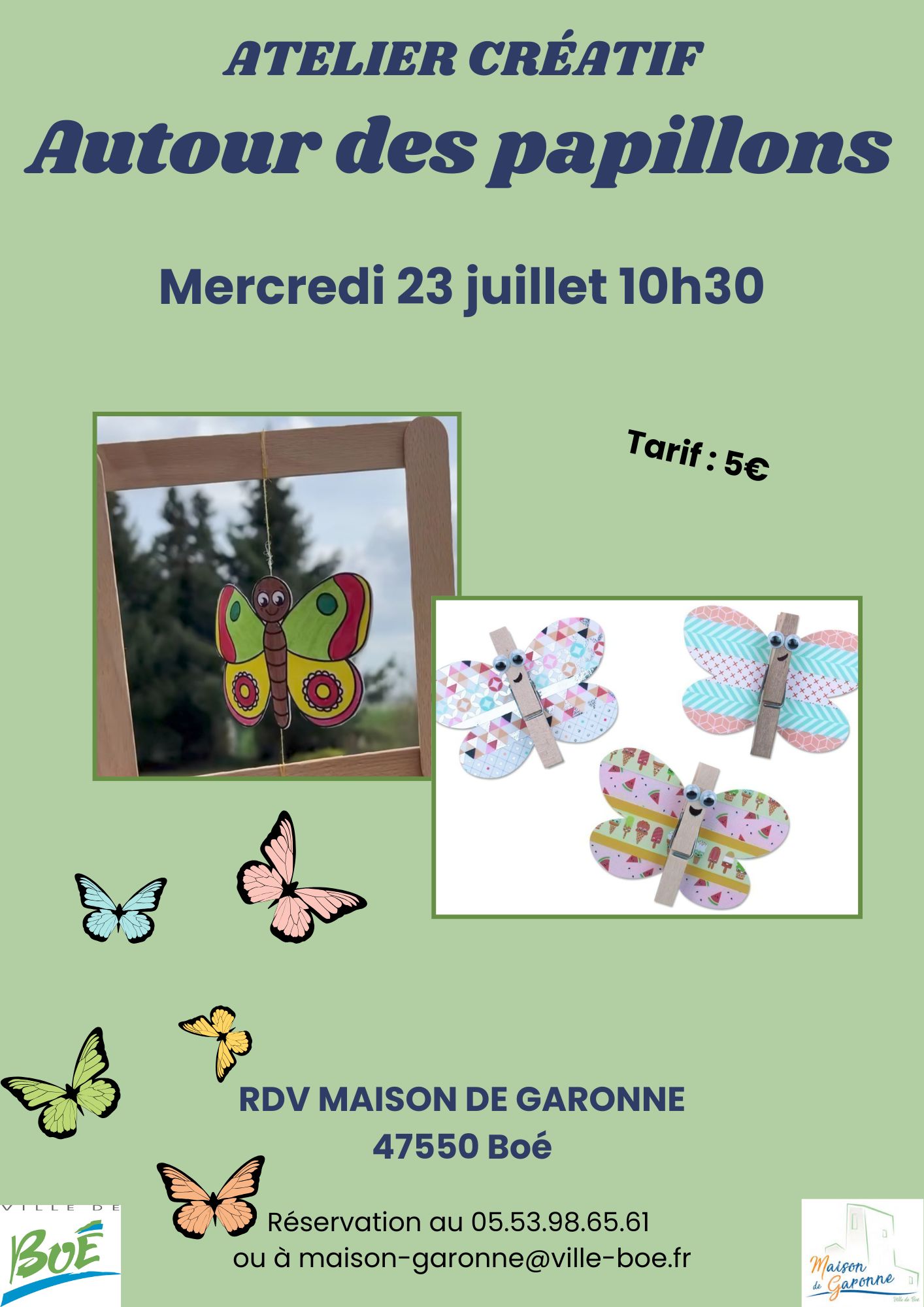  Atelier créatif autour des papillons