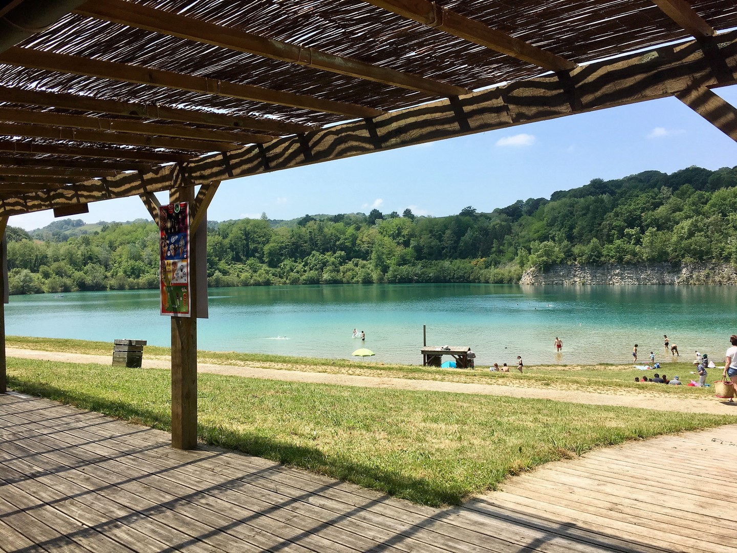 Plage du Lac des Arroques