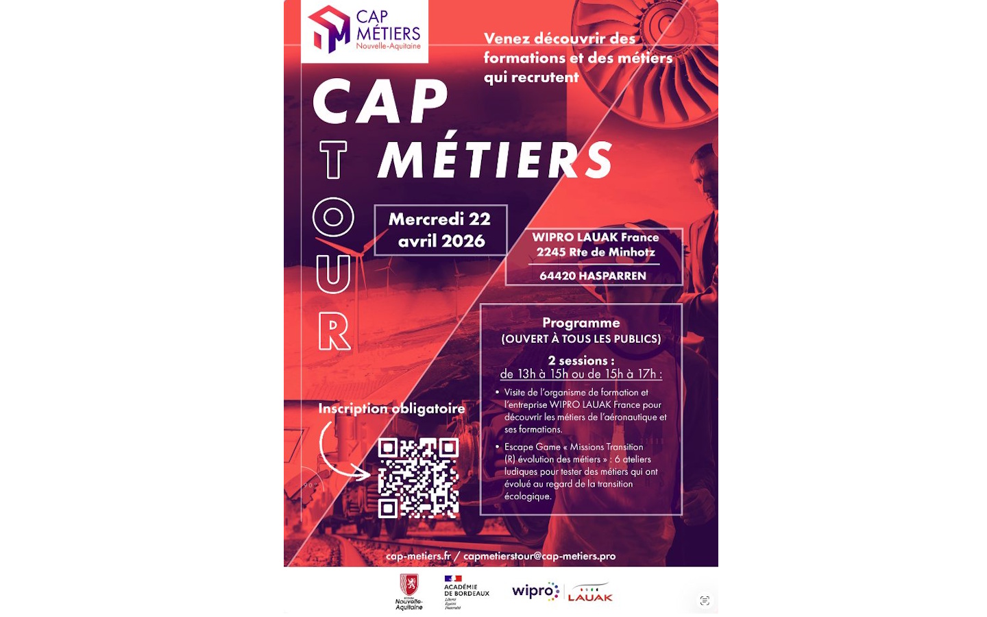 CAP métiers tour