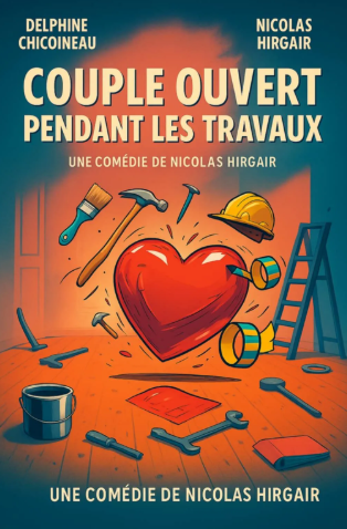 Couple ouvert pendant les travaux