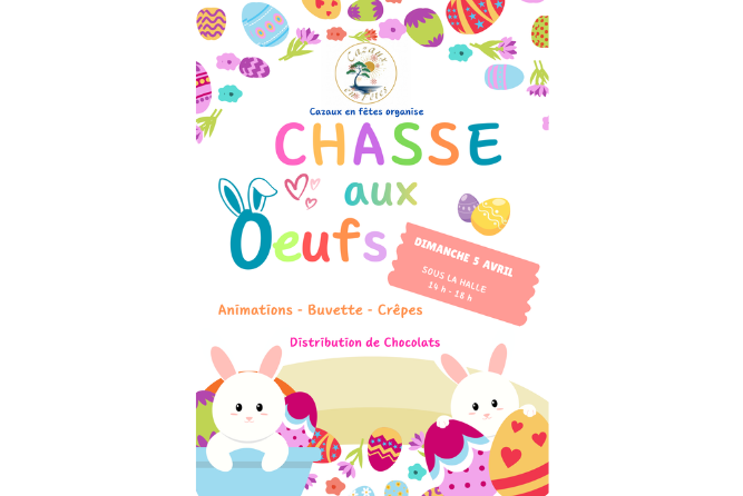 Chasse aux œufs de Pâques – Halle de Cazaux