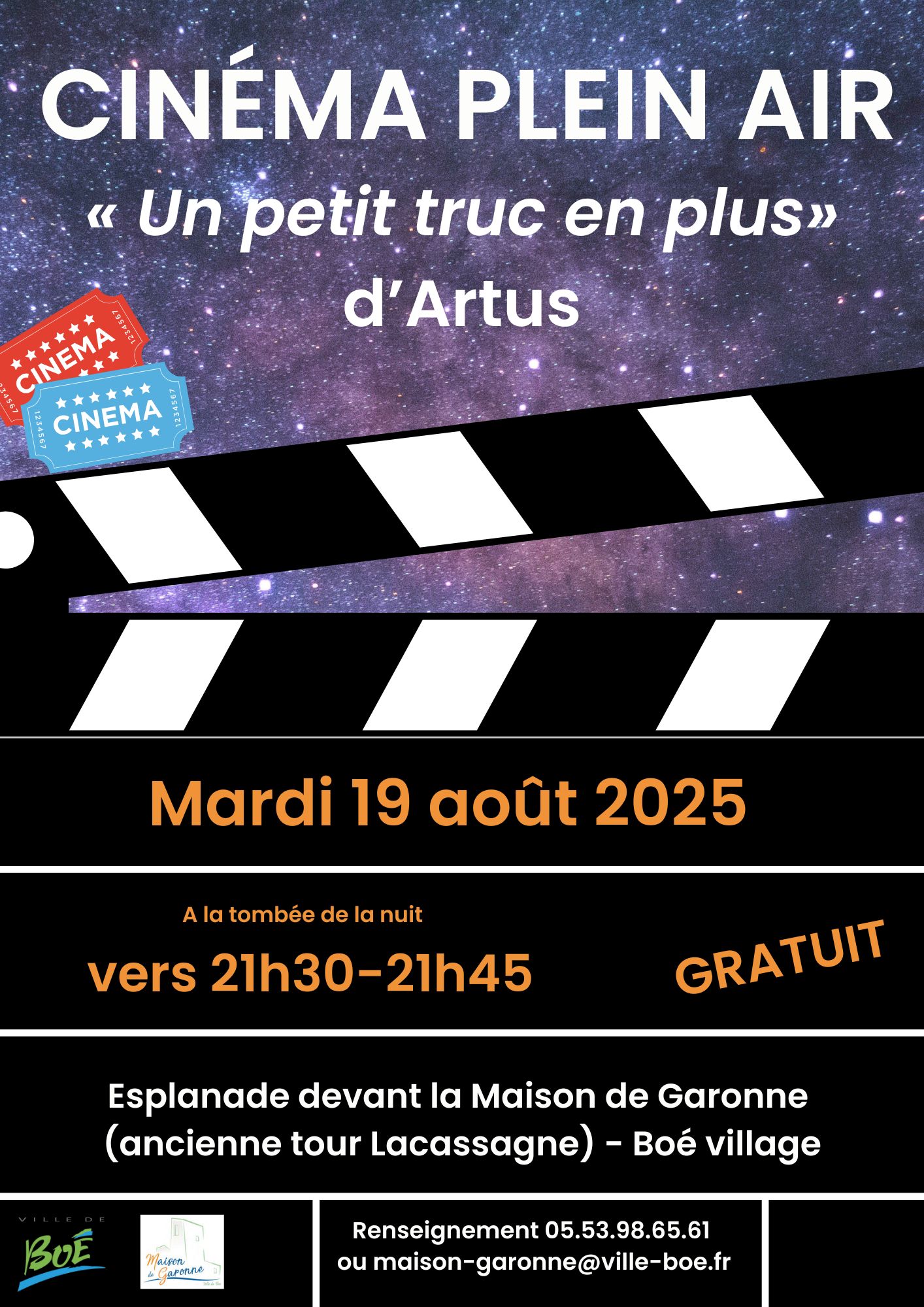 Soirée cinéma plein air