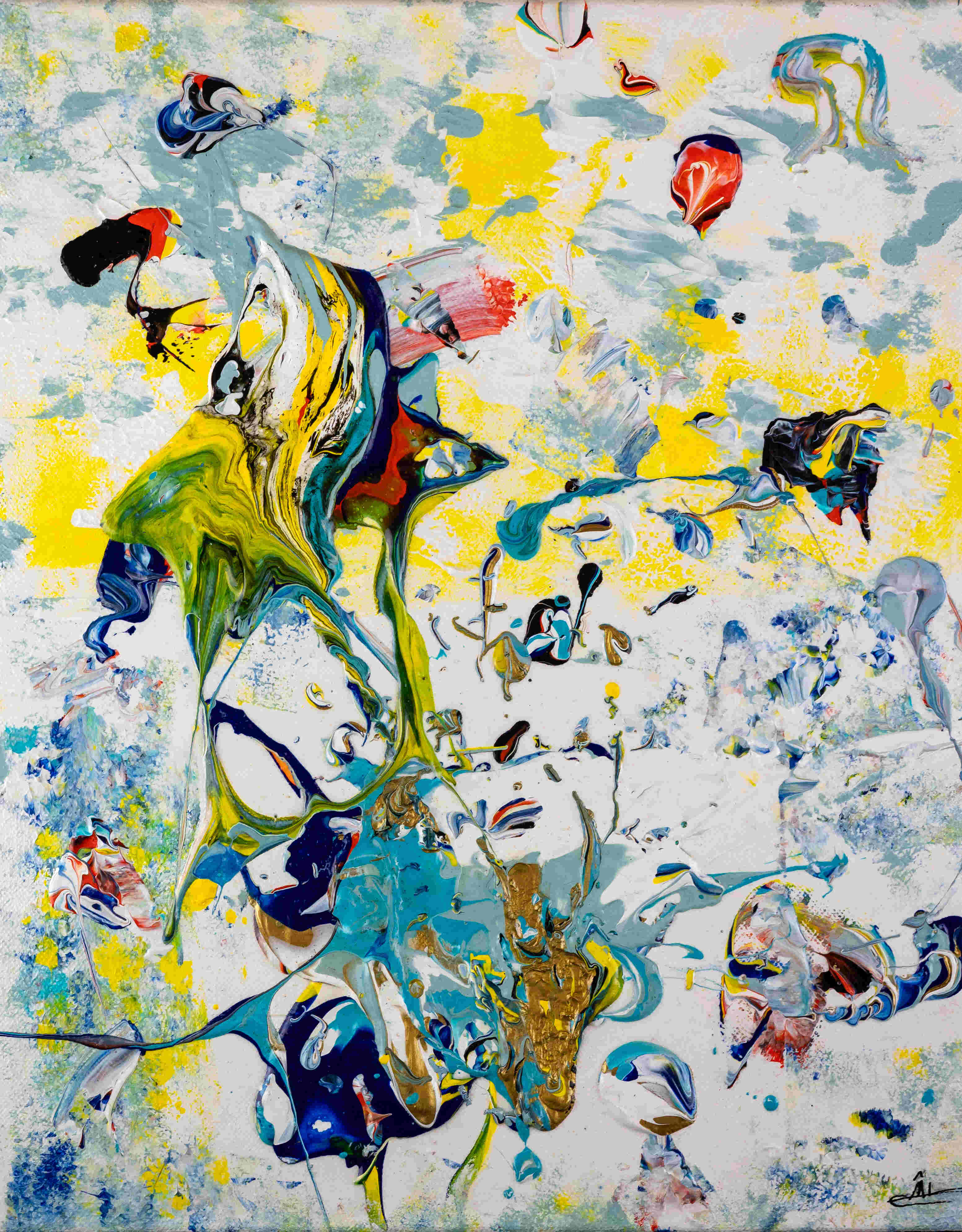 Exposition de peintures et techniques mixtes