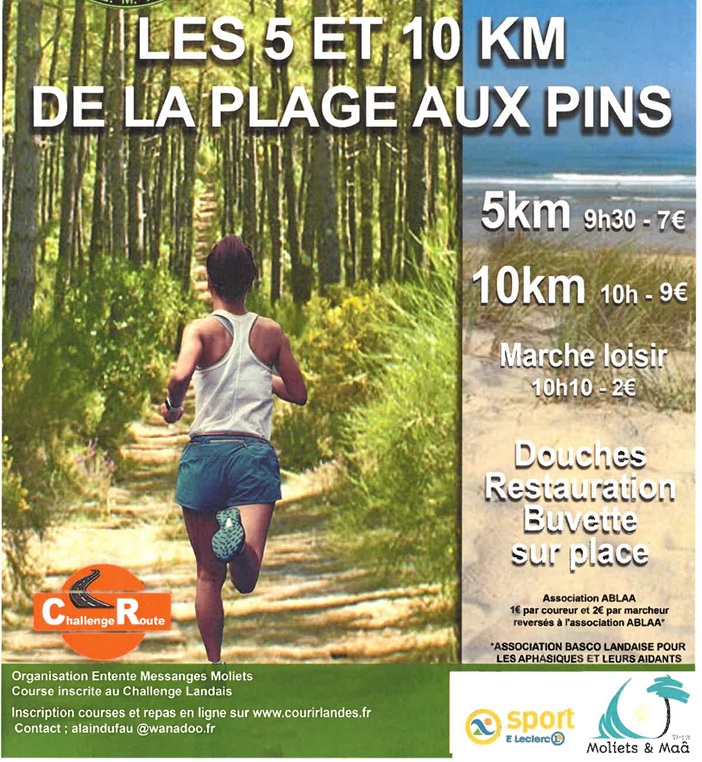 Course pédestre "de la plage aux pins"