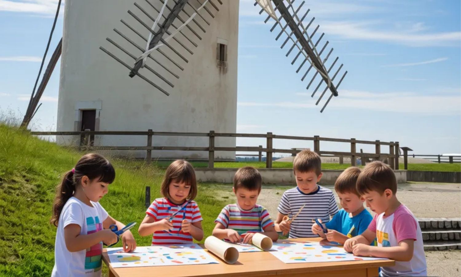 Atelier Enfant - fabrication de moulin