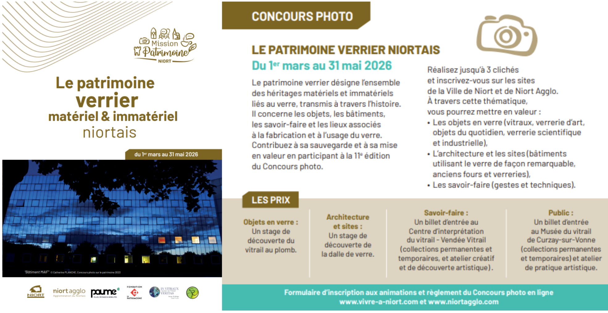 Concours photo "Le patrimoine verrier Niortais"