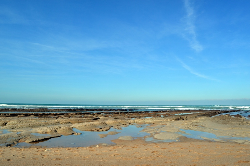 Landes et plage d'Erretegia
