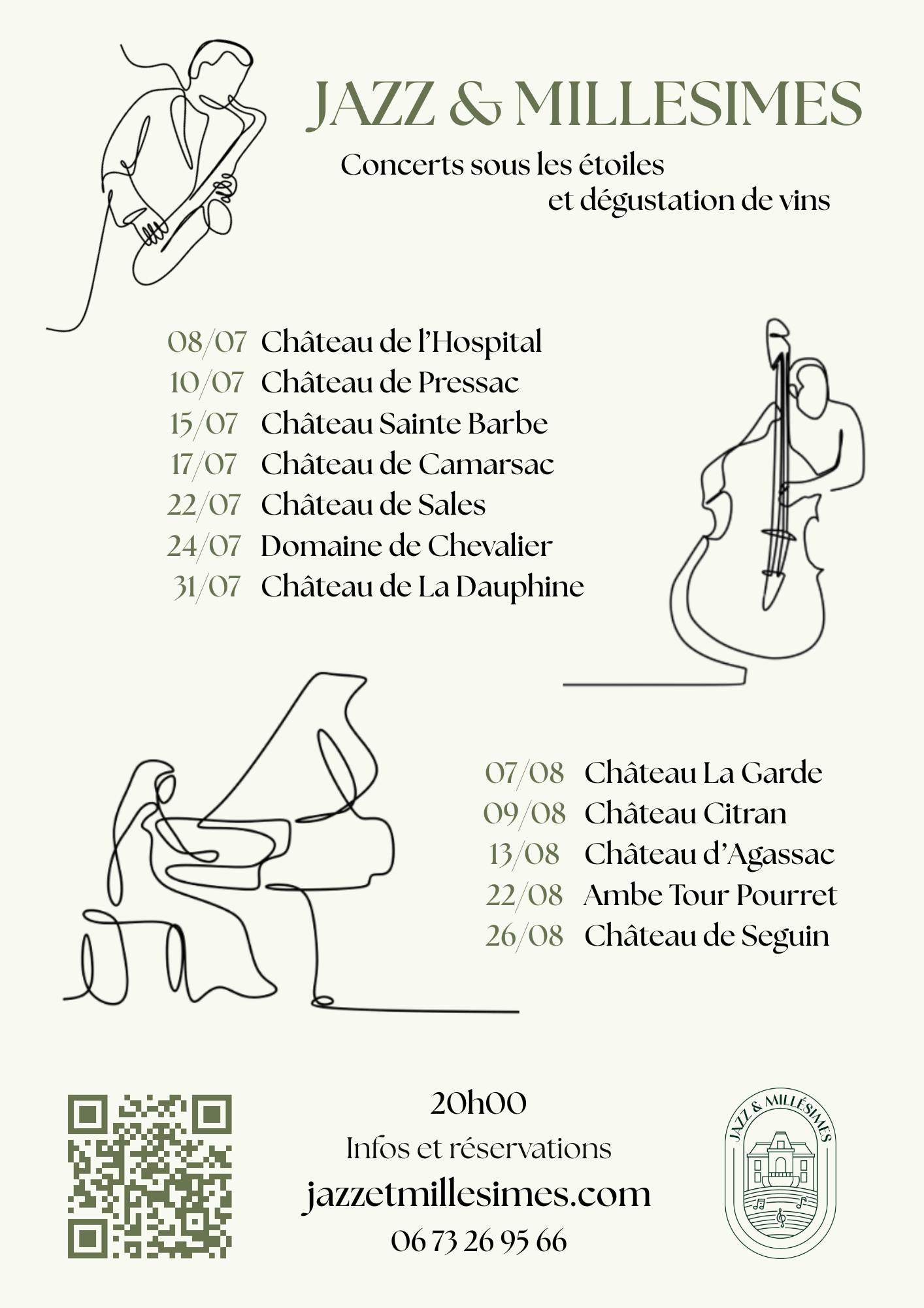 Concert sous les étoiles au Château Ambe Tour Pourret
