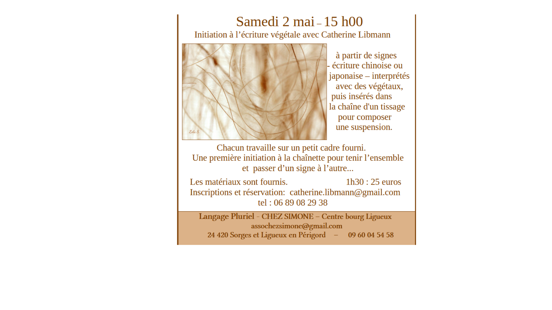 Exposition Catherine Libmann - Plasticienne de la fibre
