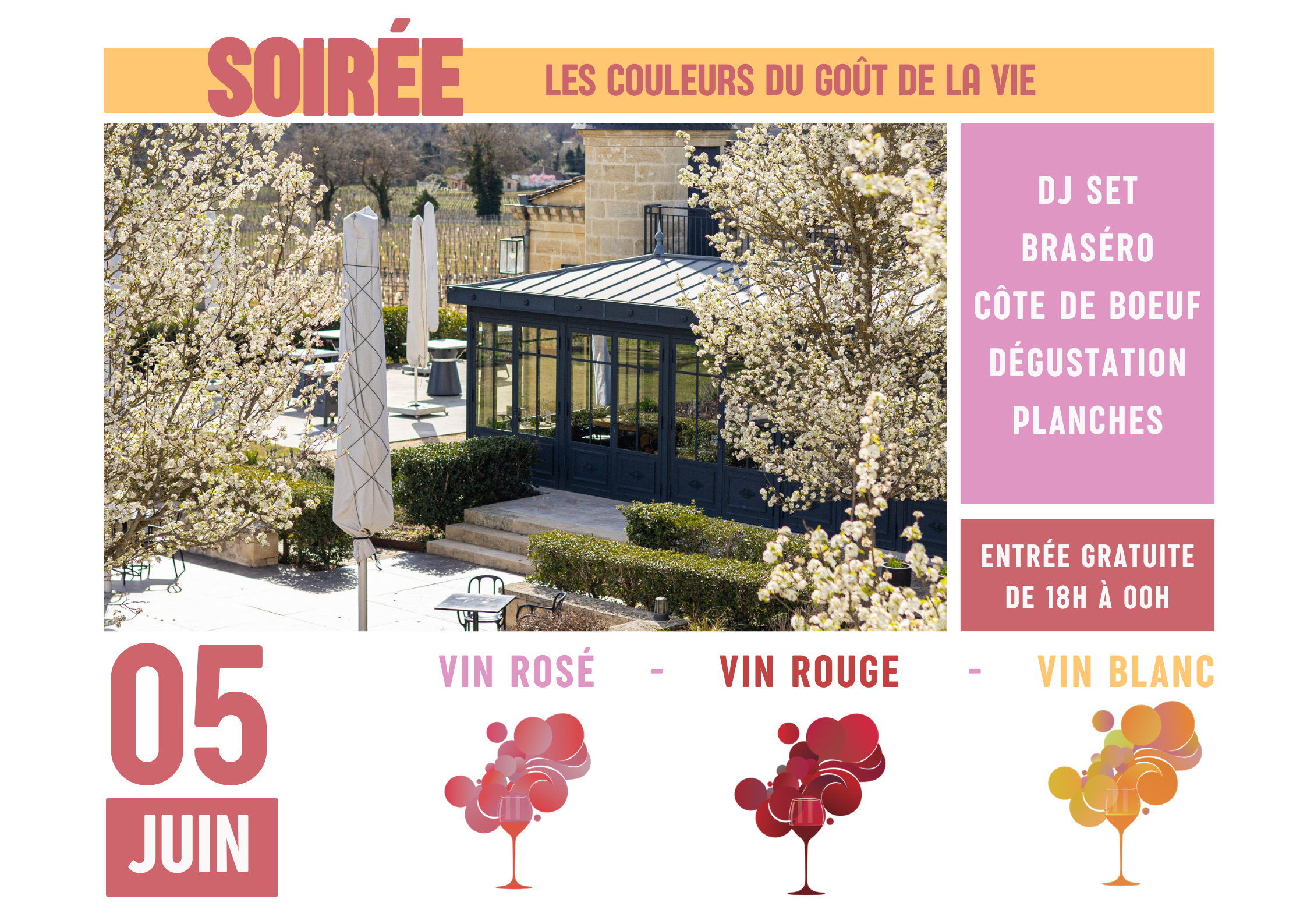 Soirée Les Couleurs du Goût de la Vie au Château de Candale