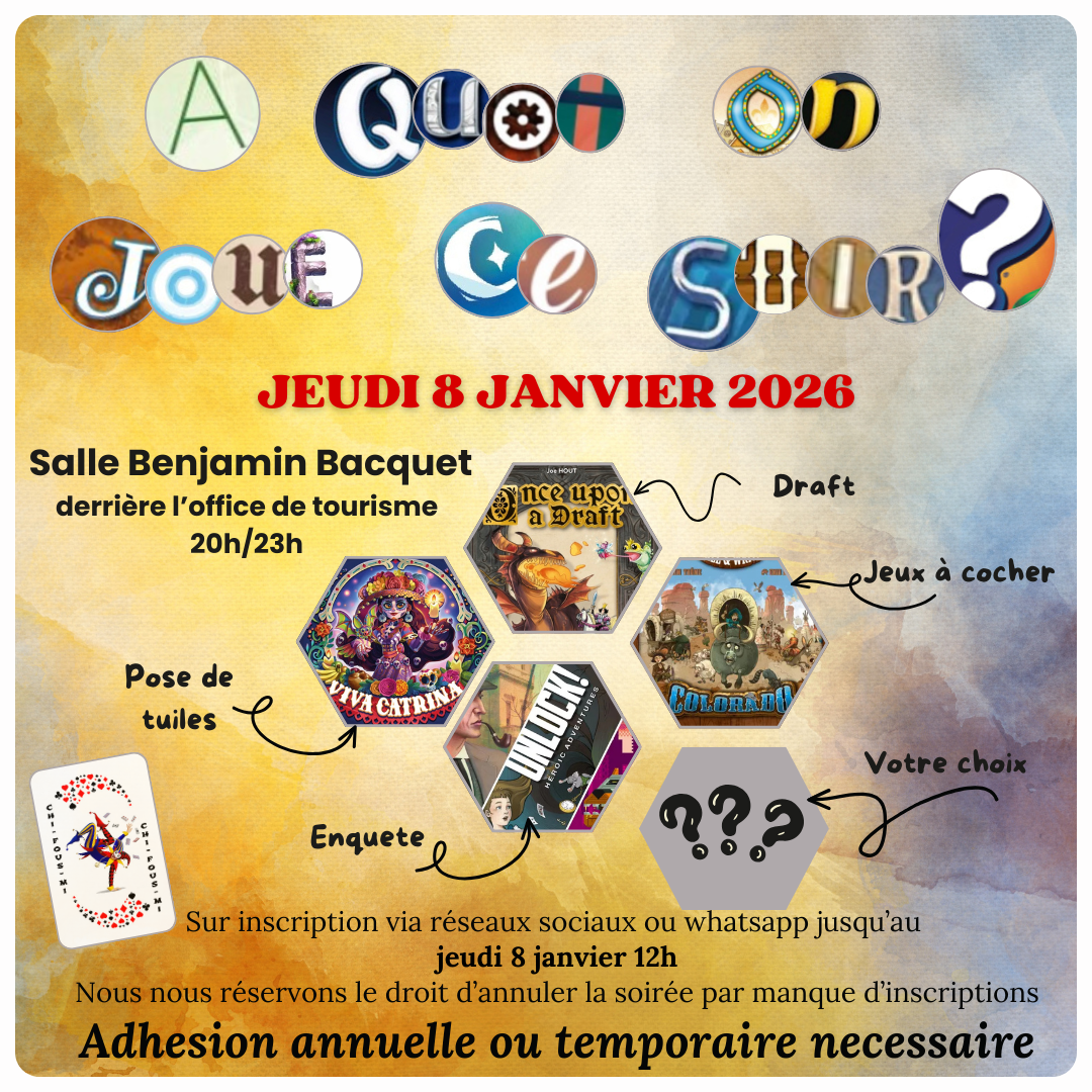 Soirée "à quoi on joue ce soir?"