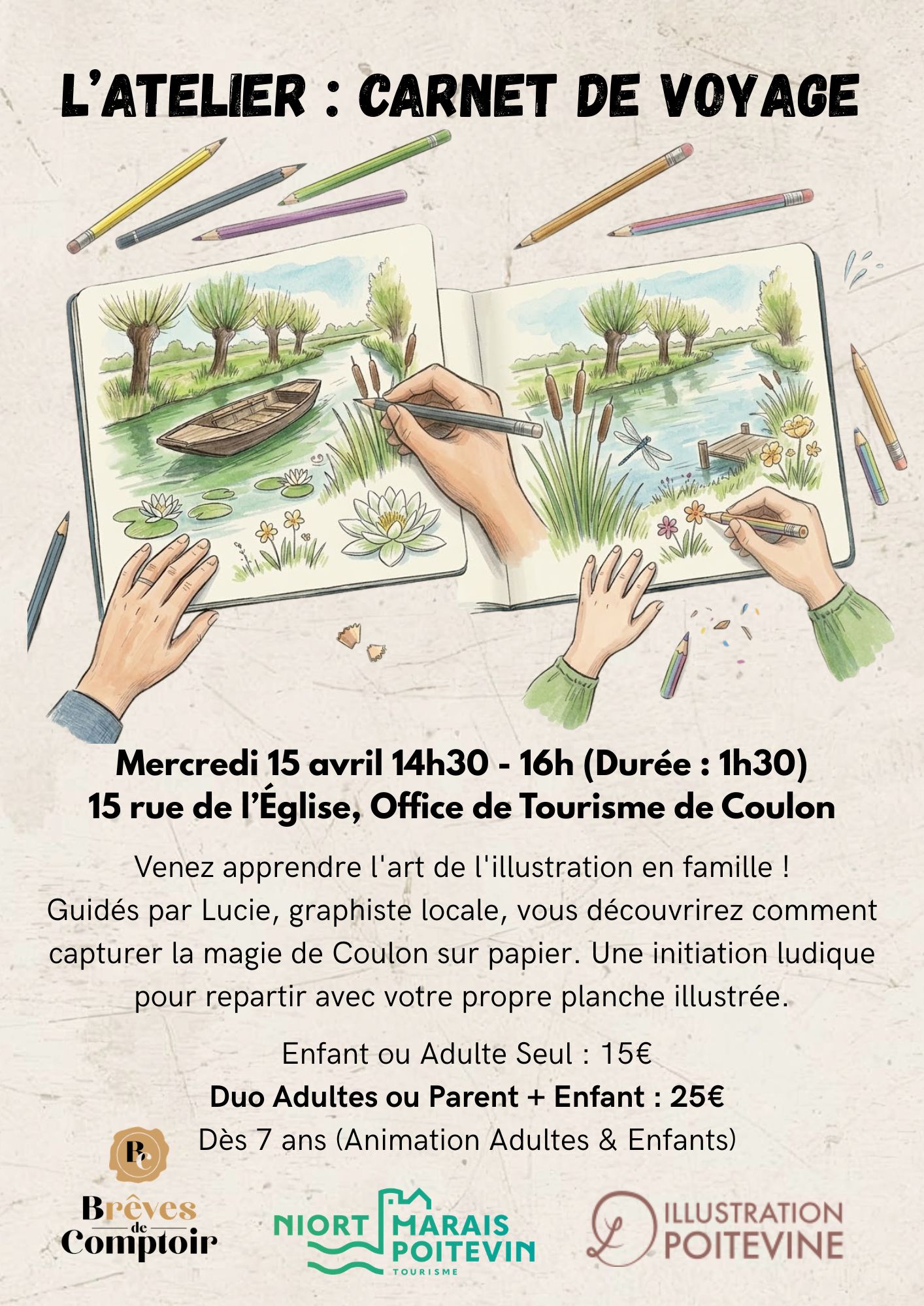 L’Atelier : Carnet de Voyage au Marais à Coulon