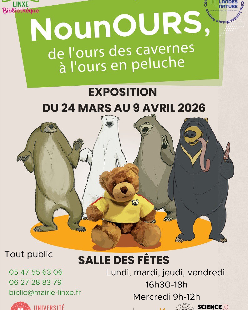 Exposition "NounOURS, de l'ours des cavernes à l'ours en peluche"