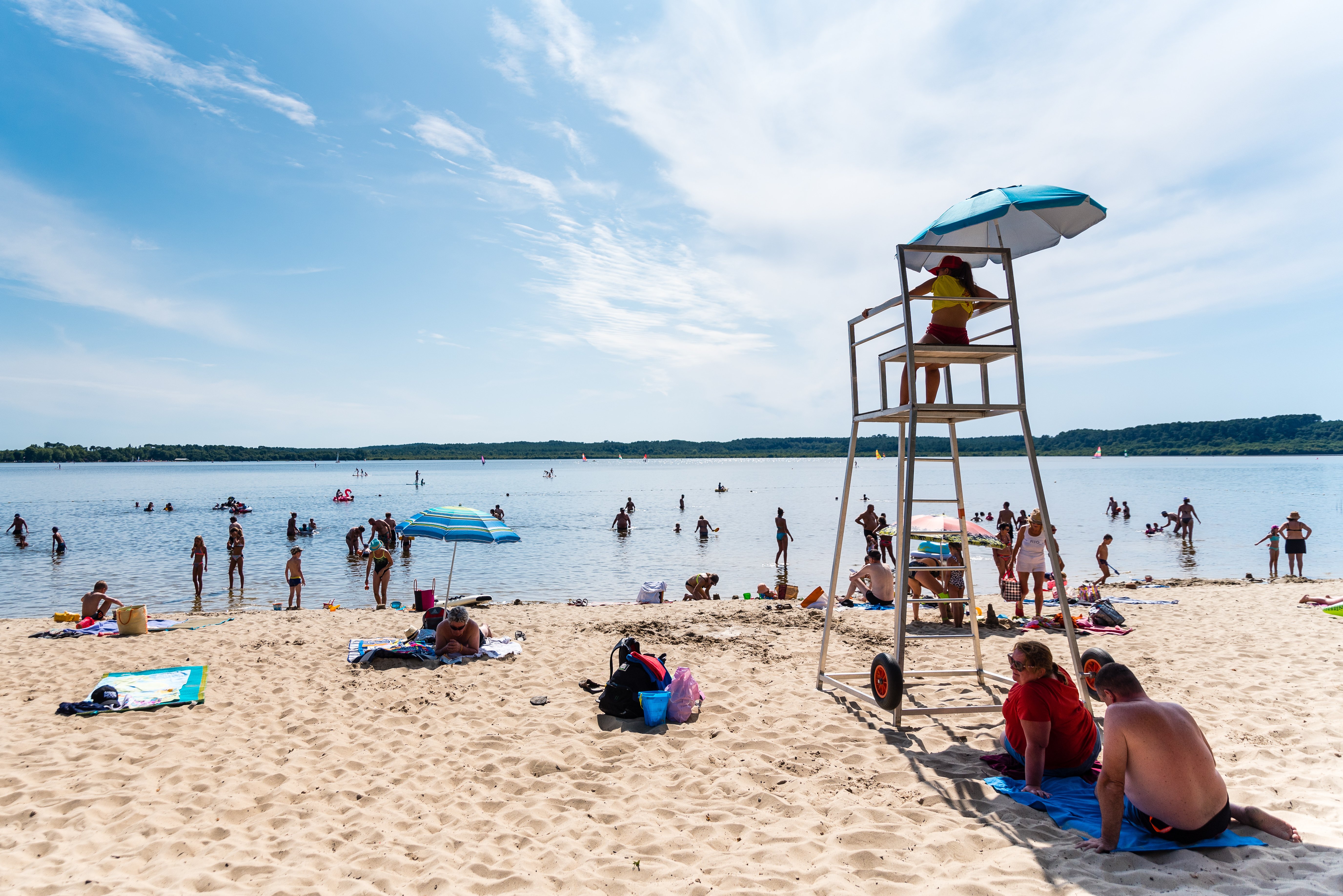 Plage du Lac à Vielle