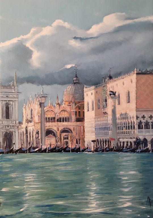 Exposition de peintures à l'huile & aquarelles & encres