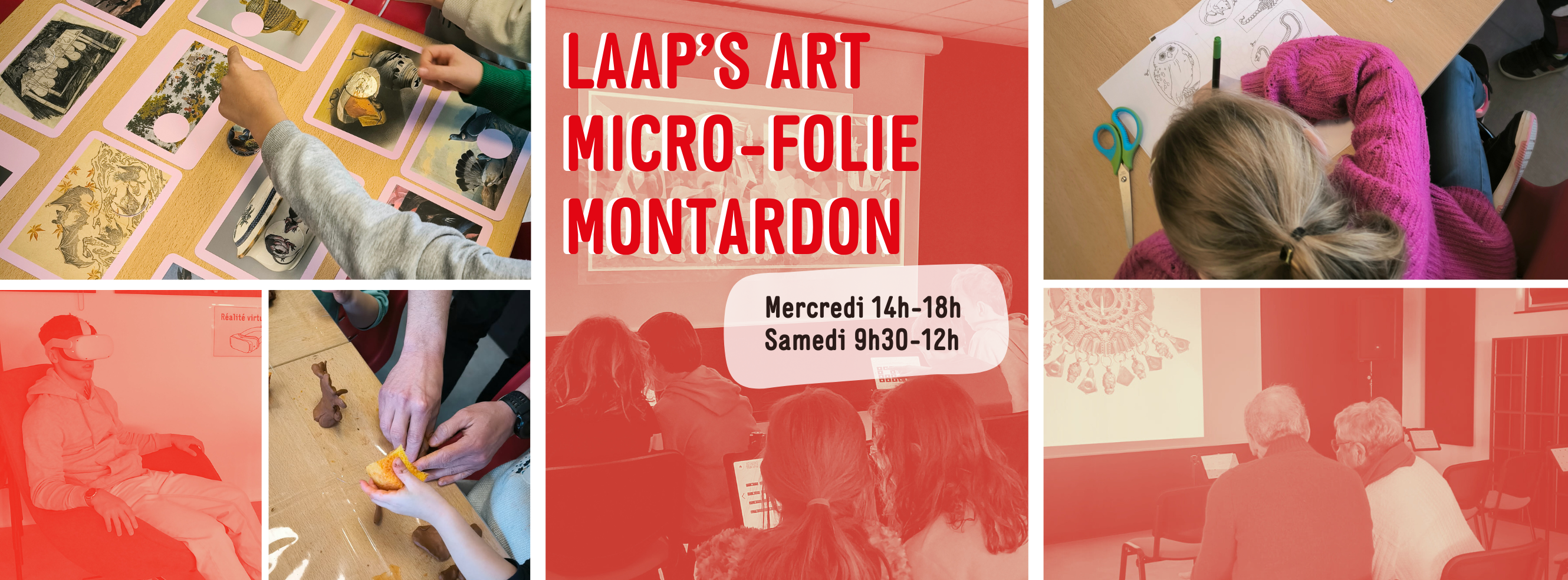 Musée numérique, atelier Croche'thé et créatif, à la Micro-Folie