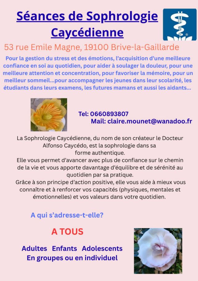 Claire Mounet - Sophrologue Caycédienne