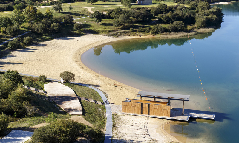 Plage du lac d'Arjuzanx